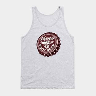 Vintage Vegas Vic Root Beer Soda Bottlecap Tank Top